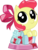 Size: 2625x3446 | Tagged: safe, artist:phucknuckl, budge studios, part of a set, apple bloom, earth pony, pony, g4, my little pony pocket ponies, adorabloom, box, chibi, cute, female, filly, high res, pony in a box, simple background, solo, transparent background, weapons-grade cute