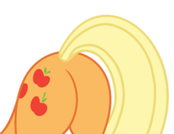 Size: 477x366 | Tagged: safe, artist:rozyfly10, applejack, earth pony, pony, g4, applebutt, butt, butt only, cropped, female, plot, simple background, solo, transparent background