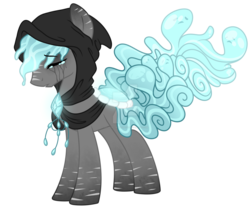 Size: 1600x1333 | Tagged: safe, artist:crystal-tranquility, oc, oc only, oc:weeping sorrow, original species, pond pony, pony, crying, male, obtrusive watermark, simple background, solo, stallion, transparent background, watermark