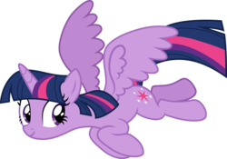 Size: 4288x3000 | Tagged: safe, artist:cloudy glow, twilight sparkle, alicorn, pony, g4, my little pony best gift ever, .ai available, female, flying, mare, simple background, solo, transparent background, twilight sparkle (alicorn), vector