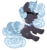 Size: 1024x1087 | Tagged: safe, artist:crystal-tranquility, oc, oc only, oc:whispering rose, original species, pond pony, deviantart watermark, eyes closed, female, happy, mare, obtrusive watermark, simple background, solo, transparent background, watermark
