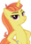 Size: 3090x4393 | Tagged: safe, artist:ironm17, citrus blush, pony, unicorn, g4, bipedal, elegant, female, hooves on hips, lidded eyes, looking at you, pose, simple background, smiling, smug, solo, transparent background, vector