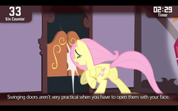 Size: 1280x800 | Tagged: safe, screencap, big macintosh, fluttershy, earth pony, pony, cinemare sins, filli vanilli, g4, flutterguy