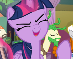 Size: 1175x938 | Tagged: safe, screencap, twilight sparkle, alicorn, pony, a rockhoof and a hard place, g4, close-up, cropped, eyes closed, female, glowing horn, horn, open mouth, solo focus, twilight sparkle (alicorn)