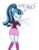 Size: 789x1012 | Tagged: safe, artist:anyponedrawn, sonata dusk, equestria girls, g4, blushing, boots, breasts, cleavage, clothes, cute, female, miniskirt, mucus, nostrils, ponytail, shoes, skirt, sneeze cloud, sneezing, socks, spit, spray