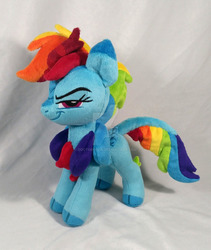 Size: 1280x1517 | Tagged: safe, artist:doctorkoda, rainbow dash, kirin, g4, deviantart watermark, irl, kirin rainbow dash, kirin-ified, obtrusive watermark, photo, plushie, solo, species swap, watermark