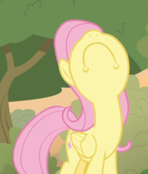 Size: 567x664 | Tagged: safe, screencap, fluttershy, pegasus, pony, g4, sounds of silence, :c, cropped, female, frown, mare, nose in the air, solo