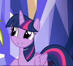 Size: 763x687 | Tagged: safe, screencap, twilight sparkle, alicorn, pony, father knows beast, g4, cropped, cute, female, smiling, solo, twiabetes, twilight sparkle (alicorn)