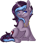 Size: 121x145 | Tagged: safe, artist:ak4neh, oc, oc only, oc:starla, pony, unicorn, animated, female, gif, mare, pixel art, simple background, solo, transparent background
