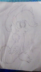 Size: 912x1600 | Tagged: safe, artist:treble clefé, applejack, pony, g4, cute, drawing, female, sketch, solo, traditional art