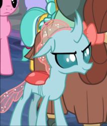 Size: 535x628 | Tagged: safe, screencap, ocellus, yona, changedling, changeling, g4, school raze, confident, cropped, cute, diaocelles, female, offscreen character, smiling, solo focus