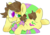 Size: 1171x823 | Tagged: safe, artist:incubugs, oc, oc only, oc:ducky, earth pony, pony, heterochromia, male, simple background, solo, tooth gap, transparent background