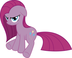 Size: 8118x6558 | Tagged: safe, artist:cybertronikpony, pinkie pie, earth pony, pony, g4, absurd resolution, cutie mark, female, floppy ears, glare, hooves, mare, pinkamena diane pie, simple background, sitting, solo, transparent background, unhappy, upset, vector