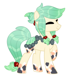Size: 1078x1192 | Tagged: safe, artist:crystal-tranquility, oc, oc only, original species, pond pony, eyes closed, male, smiling, solo
