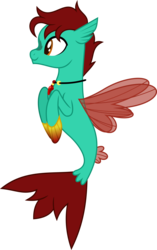 Size: 6400x10192 | Tagged: safe, artist:parclytaxel, oc, oc only, oc:steel heart, seapony (g4), .svg available, absurd resolution, jewelry, male, necklace, simple background, solo, transparent background, vector, wip