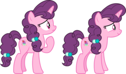 Size: 5089x3000 | Tagged: safe, artist:cloudy glow, sugar belle, pony, unicorn, g4, .ai available, female, lidded eyes, mare, raised hoof, simple background, smiling, solo, transparent background, vector