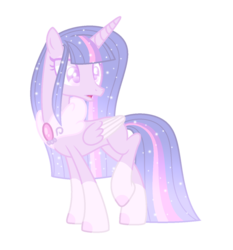 Size: 1229x1321 | Tagged: safe, artist:dashblitzfan4ever, twilight sparkle, alicorn, pony, g4, alternate design, female, older, simple background, solo, transparent background, twilight sparkle (alicorn)