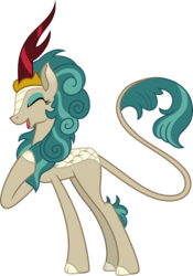Size: 758x1080 | Tagged: safe, artist:iknowpony, rain shine, kirin, g4, sounds of silence, .svg available, cute, eyes closed, female, open mouth, simple background, solo, transparent background, vector