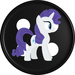 Size: 1080x1080 | Tagged: safe, artist:iknowpony, rarity, pony, unicorn, g4, button, cute, cutie mark, female, lineless, mare, profile, simple background, smiling, solo, vector