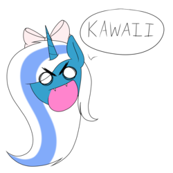 Size: 2000x2000 | Tagged: safe, artist:kookiebeatz, oc, oc only, oc:fleurbelle, alicorn, pony, alicorn oc, bow, cartoon physics, cartoony, female, hair bow, high res, mouth, ribbon, solo, speech bubble, yelling