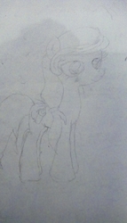 Size: 912x1600 | Tagged: safe, artist:treble clefé, oc, oc only, oc:cream heart, pony, first try, low quality, sketch, solo