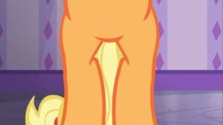 Size: 1667x937 | Tagged: safe, screencap, applejack, earth pony, pony, applejack's "day" off, g4, belly, bipedal, female, legs, mare, pictures of bellies, pictures of legs, solo