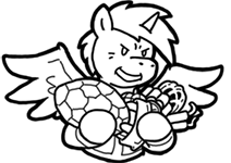 Size: 212x150 | Tagged: safe, artist:crazyperson, alicorn, pony, fallout equestria, fallout equestria: commonwealth, black and white, bomb, clothes, fanfic art, generic pony, grayscale, jumpsuit, lineart, monochrome, picture for breezies, simple background, spread wings, transparent background, vault suit, weapon, wings