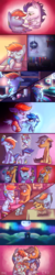 Size: 900x4500 | Tagged: safe, artist:fallen--fate, quibble pants, rainbow dash, soarin', zephyr breeze, oc, oc:sky blast, oc:storm drift, oc:swift evasion, pony, g4, comic, drink, female, half-siblings, implied death, male, offspring, parent:quibble pants, parent:rainbow dash, parent:soarin', parent:zephyr breeze, parents:quibbledash, parents:soarindash, parents:zephdash, ship:quibbledash, ship:soarindash, shipping, step-parent and step-child, story in the source, straight