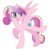 Size: 1280x1271 | Tagged: safe, artist:bunbubs, princess cadance, alicorn, pony, g4, bow, cute, cutedance, female, filly, filly cadance, hair bow, mare, open mouth, ponytail, simple background, solo, tail bow, teen princess cadance, transparent background, young, younger