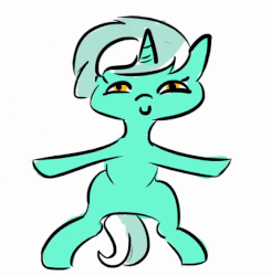 Size: 581x594 | Tagged: safe, artist:tjpones edits, edit, lyra heartstrings, pony, g4, animated, bipedal, dancing, female, solo, two-frame gif