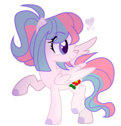 Size: 1280x1336 | Tagged: safe, artist:alan-shadowyt, oc, oc only, pegasus, pony, base used, eyebrows, eyebrows visible through hair, female, heart, looking back, mare, raised hoof, simple background, smiling, solo, tail, transparent background, two toned mane, two toned tail