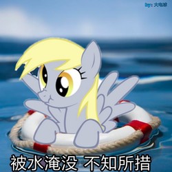 Size: 727x727 | Tagged: safe, derpy hooves, pony, g4, chinese, irl, photo, ps