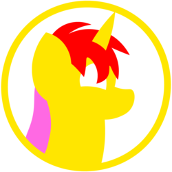 Size: 1024x1024 | Tagged: safe, artist:terminalhash, oc, oc only, oc:rouzfirecarrot, pony, basilisk(browser), icon, solo, vector