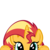 Size: 10000x10000 | Tagged: safe, artist:ace play, part of a set, sunset shimmer, pony, unicorn, g4, absurd resolution, cute, eye, eyes, female, head, hooves, hooves up, looking at you, mare, mrkat7214's "i see you" pony, peekaboo, peeking, shimmerbetes, simple background, solo, soon, transparent background, vector