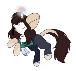 Size: 944x882 | Tagged: safe, artist:mintoria, oc, oc only, oc:herobrine, pony, unicorn, female, glowing eyes, mare, simple background, solo, transparent background