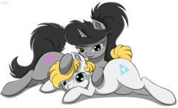 Size: 1509x921 | Tagged: safe, anonymous artist, artist:terminalhash, oc, oc:oversia-blanche, oc:oversia-harmony, pony, collaboration, concept art, vector