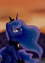 Size: 2480x3508 | Tagged: safe, artist:niezow, princess luna, alicorn, pony, g4, female, high res, mare, solo