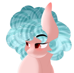 Size: 1990x1958 | Tagged: safe, artist:meatballsmom19, cozy glow, pony, g4, blushing, bust, female, filly, missing accessory, portrait, simple background, solo, transparent background