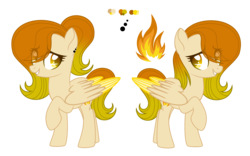Size: 5208x3252 | Tagged: safe, artist:dashblitzfan4ever, oc, oc only, oc:spitfire, pegasus, pony, female, mare, reference sheet, simple background, solo, transparent background, two toned wings