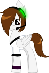 Size: 872x1292 | Tagged: safe, artist:laser-pancakes, oc, oc only, oc:deadlox, pegasus, pony, 2013, clothes, deadlox, headphones, loxabetes, male, mcyt, minecraft, ponified, ponified oc, solo, stallion, team crafted, youtube