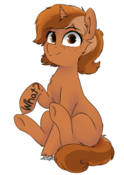 Size: 3508x4960 | Tagged: safe, artist:pucksterv, oc, oc only, oc:sign, pony, body writing, commission, cute, female, mare, simple background, solo, white background