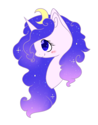 Size: 653x827 | Tagged: safe, artist:lalagirl144d, oc, oc only, oc:night song, pony, unicorn, bust, female, mare, portrait, simple background, solo, transparent background