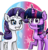 Size: 1000x1050 | Tagged: safe, artist:sweetie-pinkie, rarity, twilight sparkle, alicorn, pony, g4, female, lesbian, ship:rarilight, shipping, simple background, transparent background, twilight sparkle (alicorn)