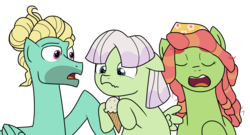 Size: 3264x1763 | Tagged: safe, artist:berrypunchrules, tree hugger, zephyr breeze, pony, g4, female, male, shipping, straight, zephyrhugger