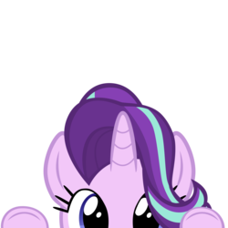 Size: 10000x10000 | Tagged: safe, artist:ace play, part of a set, starlight glimmer, pony, unicorn, absurd resolution, cute, glimmerbetes, mrkat7214's "i see you" pony, peekaboo, peeking, simple background, soon, transparent background, vector