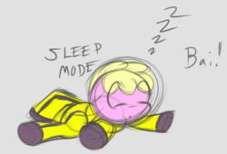 Size: 421x286 | Tagged: safe, artist:retl, oc, oc only, oc:puppysmiles, earth pony, pony, fallout equestria, fallout equestria: pink eyes, fanfic art, female, filly, sketch, sleeping, zzz