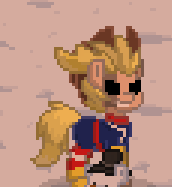 Size: 172x187 | Tagged: safe, pony, anthro, pony town, all might, my hero academia