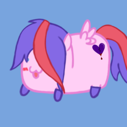 Size: 1080x1080 | Tagged: safe, artist:showtimeandcoal, oc, oc only, oc:myre, pegasus, pony, chibi, cute, digital art, female, filly, food, icon, mare, potato, solo, squee