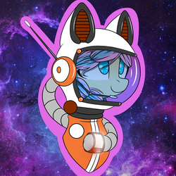 Size: 5080x5080 | Tagged: safe, artist:niggerdrawfag, oc, oc only, pony, absurd resolution, astronaut, commission, helmet, solo, space, spacesuit