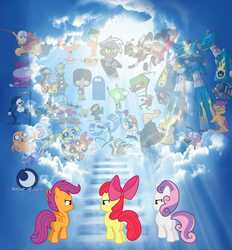 Size: 850x916 | Tagged: artist needed, safe, apple bloom, scootaloo, sweetie belle, dog, human, pony, raccoon, g4, aang, adventure time, avatar the last airbender, bloo (foster's), bloodshot eyes, cartoon heaven, chowder, codename kids next door, courage the cowardly dog, cutie mark crusaders, danny phantom, dexter's laboratory, dipper pines, disney, ed edd n eddy, end of g4, end of ponies, ferb fletcher, finn the human, foster's home for imaginary friends, gravity falls, grim reaper, heaven, invader zim, jake the dog, johnny bravo, mabel pines, mac (foster's), male, megas xlr, mordecai, mordecai and rigby, nickelodeon, phineas and ferb, phineas flynn, regular show, rigby (regular show), sad, self ponidox, the grim adventures of billy and mandy, the powerpuff girls